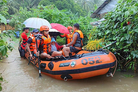 Philippines Tropical Storm Yagi: Philippine Coast Guard evacuate residents in Allen, Northern Samar province
